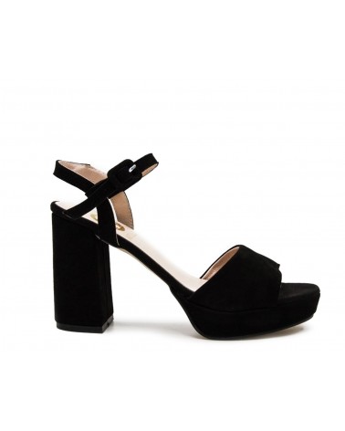 Plain black sandal